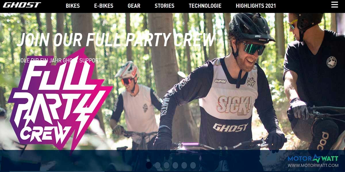 site EV MANUFACTURER SITE GHOST bikes