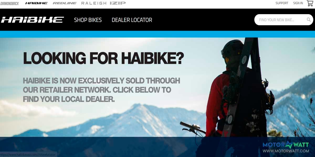 site EV MANUFACTURER SITE Haibike
