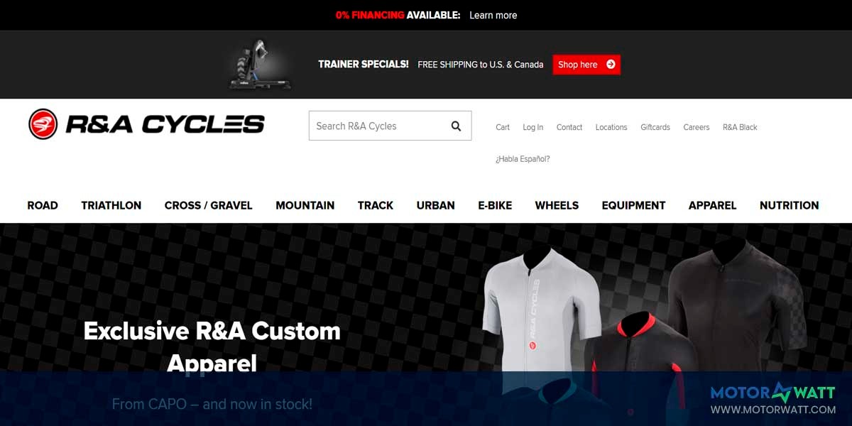 site EV MANUFACTURER SITE R&amp;A Cycles