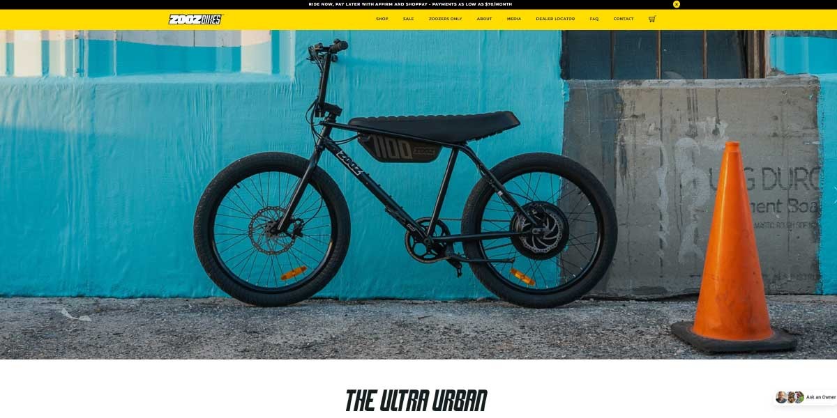 site EV MANUFACTURER SITE Zooz Bikes