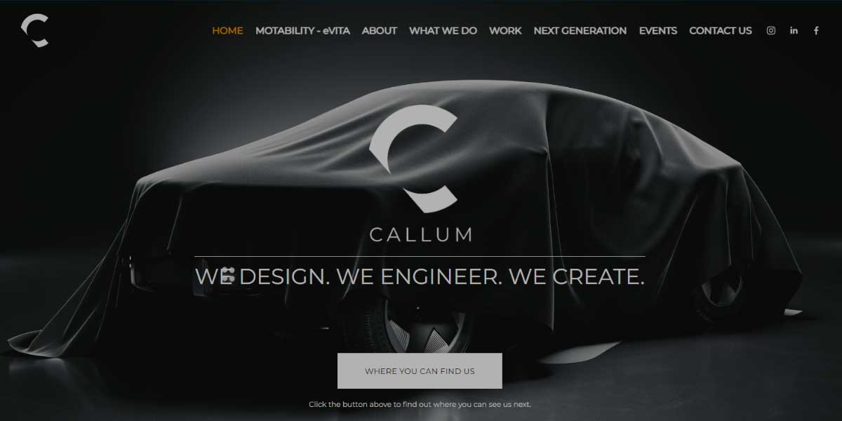 site Callum Designs