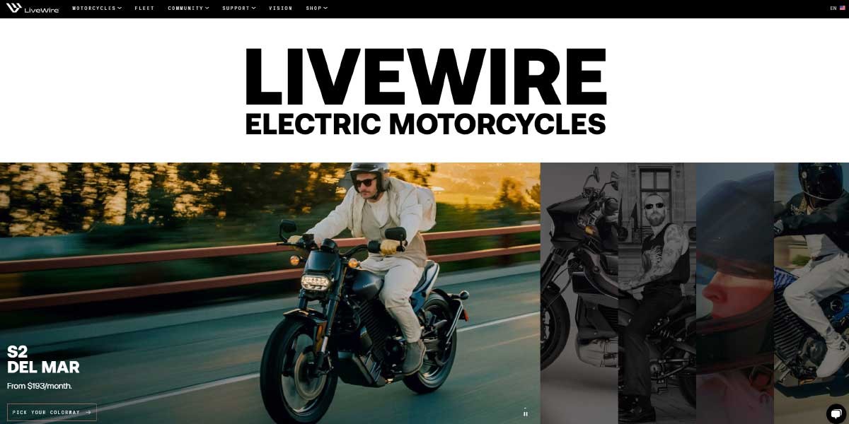 site EV MANUFACTURER SITE LiveWire