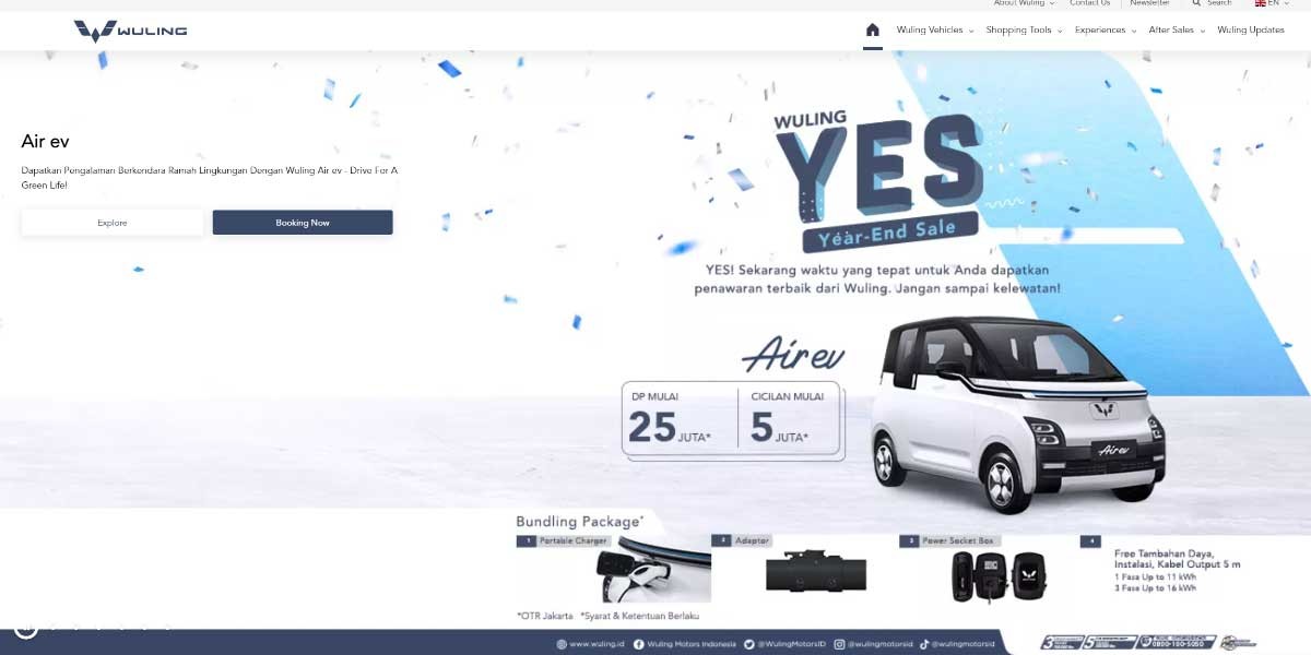 site EV MANUFACTURER SITE Wuling