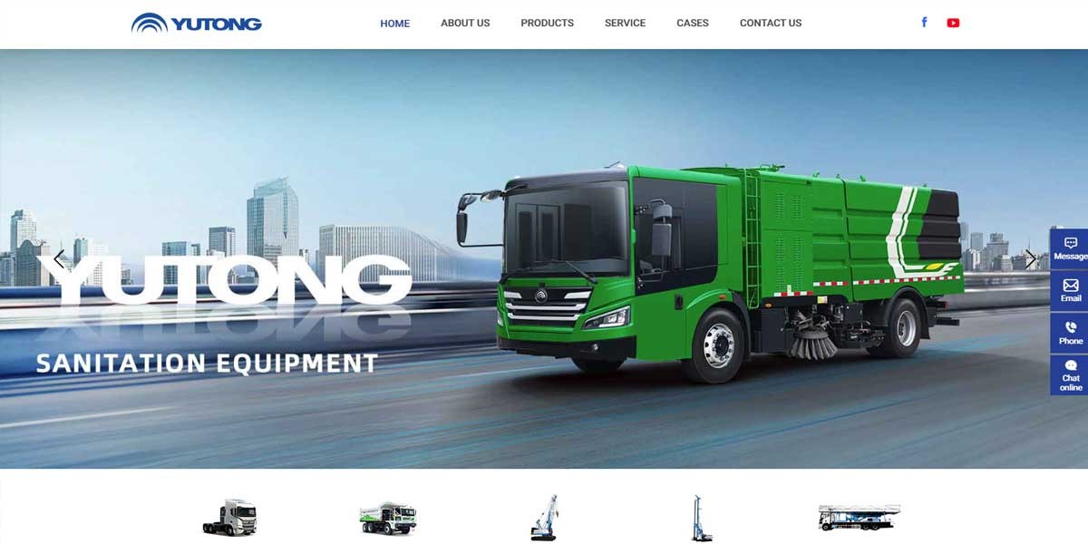 site EV Manufacturer Yutong Truck