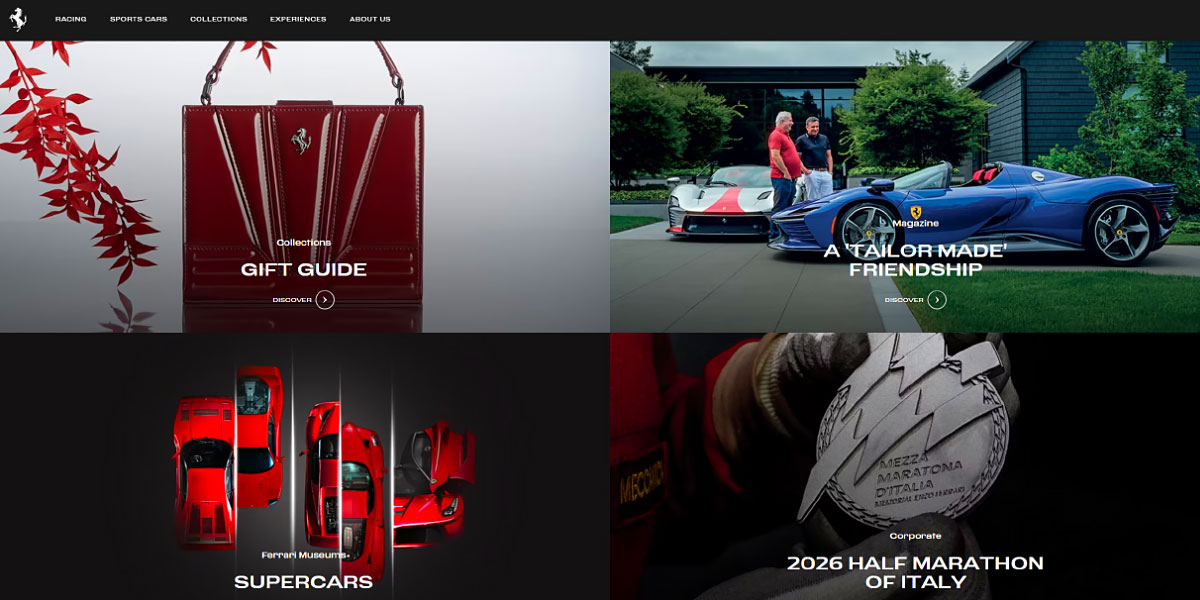 site Ferrari