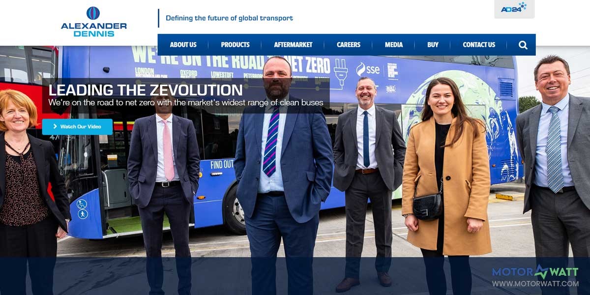 site EV MANUFACTURER Alexander Dennis 1