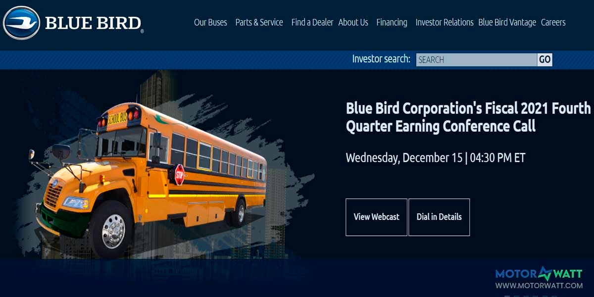 site EV MANUFACTURER SITE Blue Bird Corporation