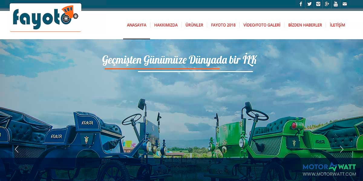 site EV MANUFACTURER SITE Fayoto Elektrikli Fayton