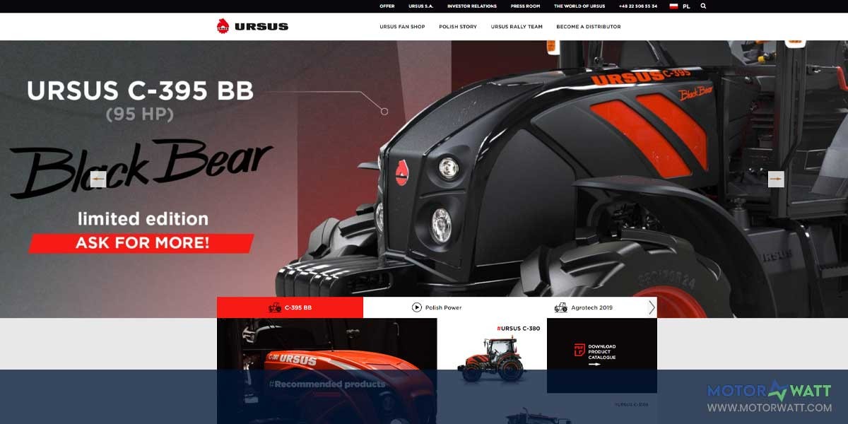 site EV MANUFACTURER SITE Ursus BUS