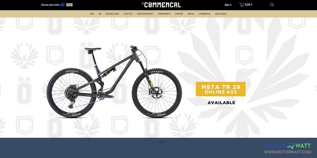 site EV MANUFACTURER SITE Commencal