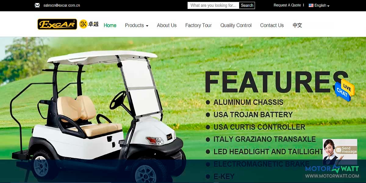 site EV MANUFACTURER SITE Excar