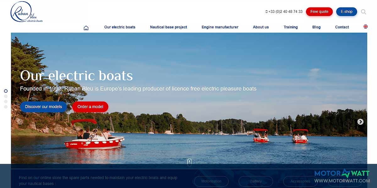 site EV MANUFACTURER SITE  Ruban Bleu