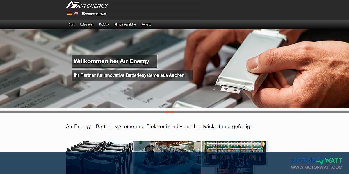 site EV MANUFACTURER SITE Air Energy