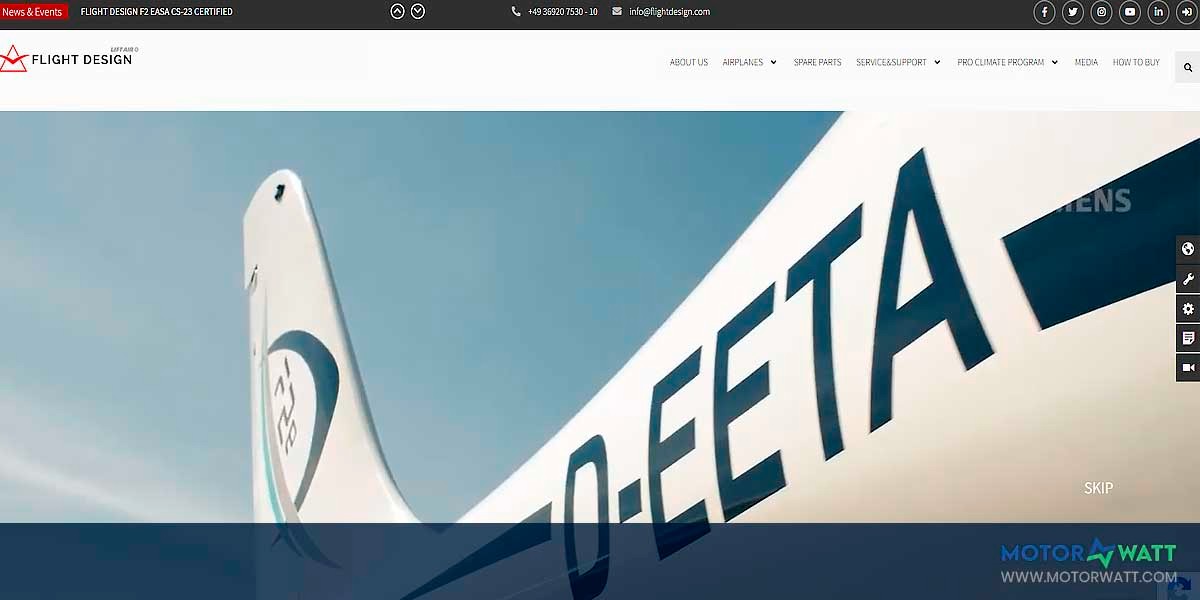 site EV MANUFACTURER SITE Flight Design