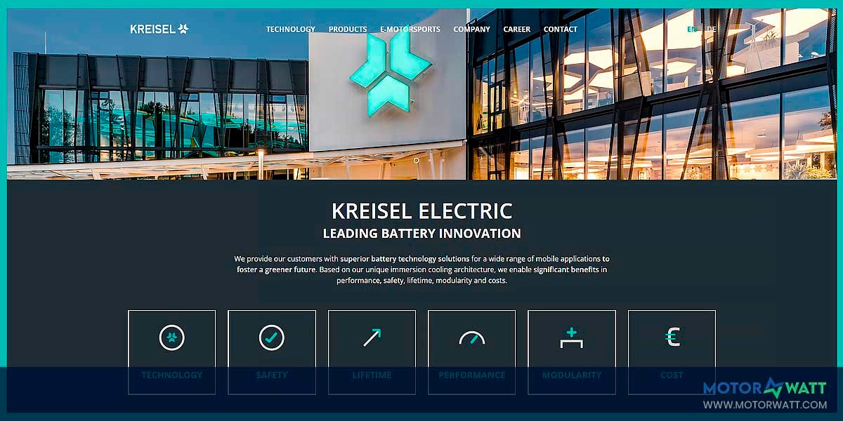 site EV MANUFACTURER SITE Kreisel Electric