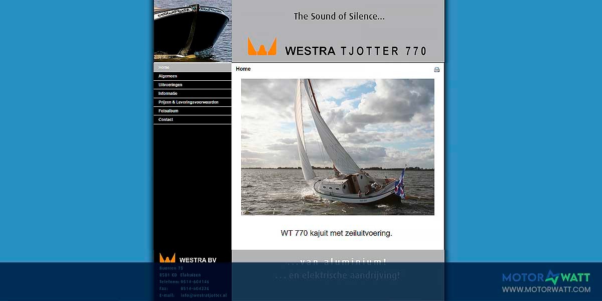 site EV MANUFACTURER SITE Westra Tjotter