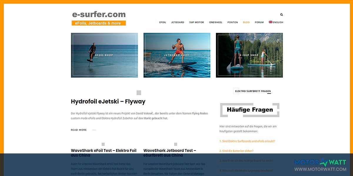 site EV MANUFACTURER SITE e surfer