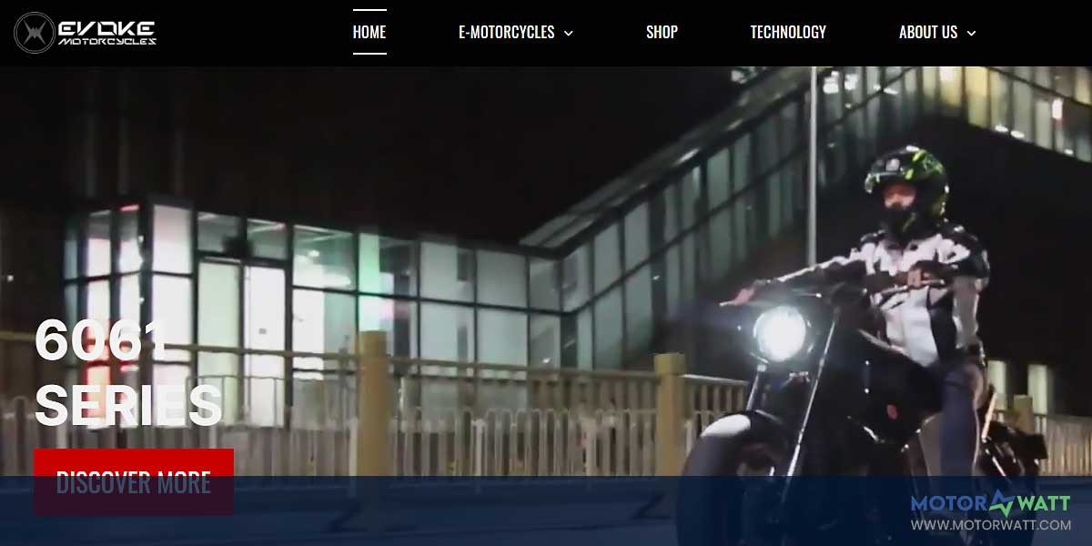 site EV MANUFACTURER SITE Evoke Motorcycles