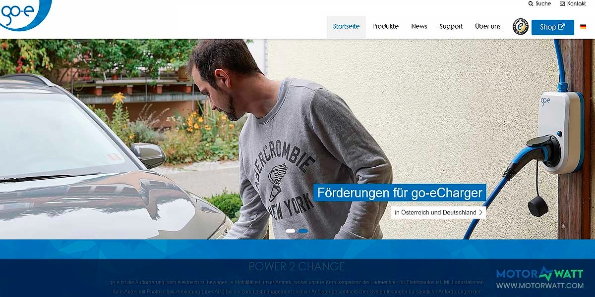 site EV MANUFACTURER SITE  Go E charger