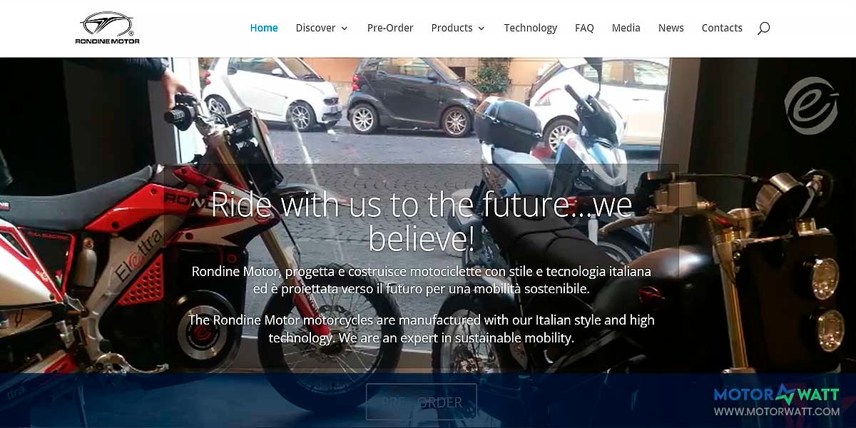 site EV MANUFACTURER SITE Rondine Motor