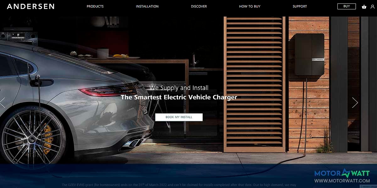 site EV MANUFACTURER SITE Andersen Ev