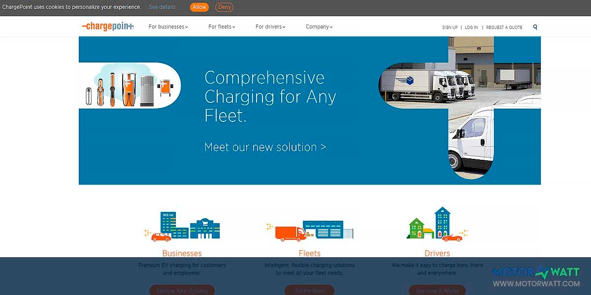 site EV MANUFACTURER SITE Chargepoint