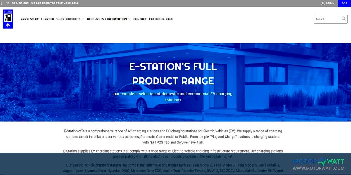 site EV MANUFACTURER SITE E station