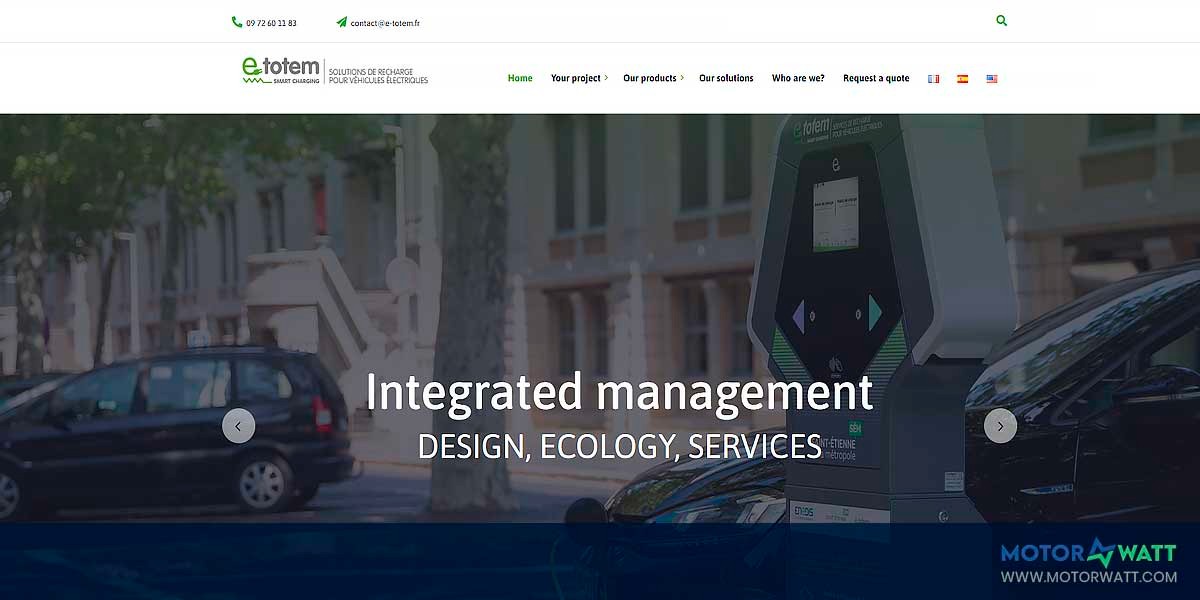 site EV MANUFACTURER SITE E totem