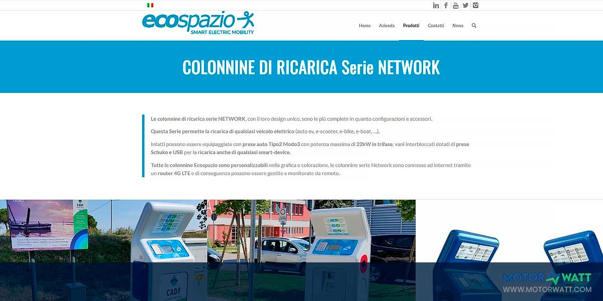 site EV MANUFACTURER SITE Ecospazio