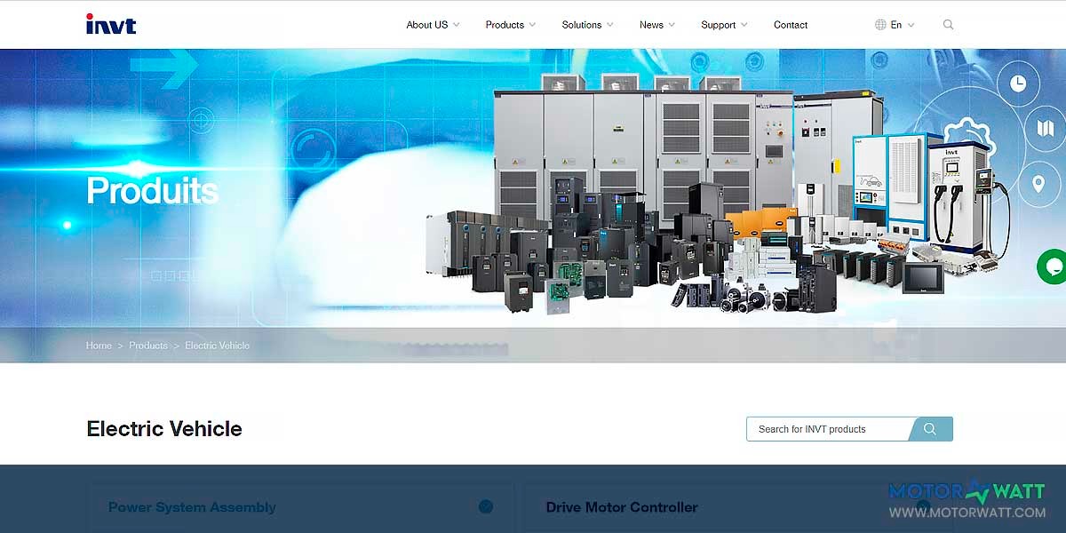 site EV MANUFACTURER SITE Invt Electric