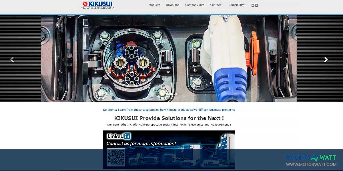 site EV MANUFACTURER SITE Kikusui