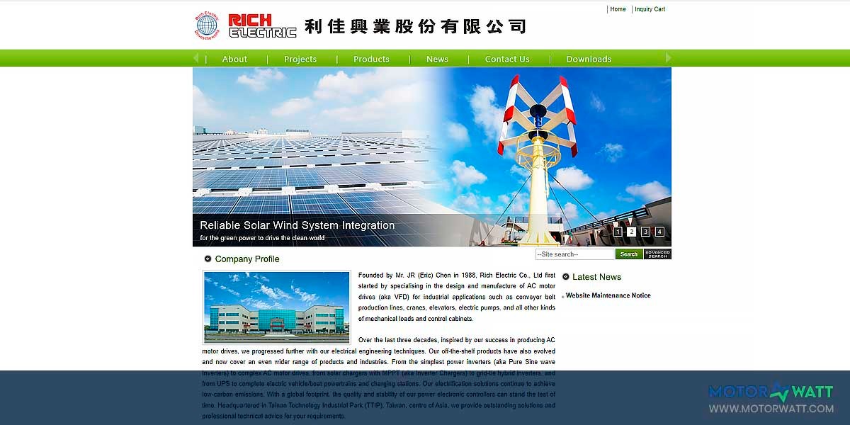 site EV MANUFACTURER SITE Rich Electric