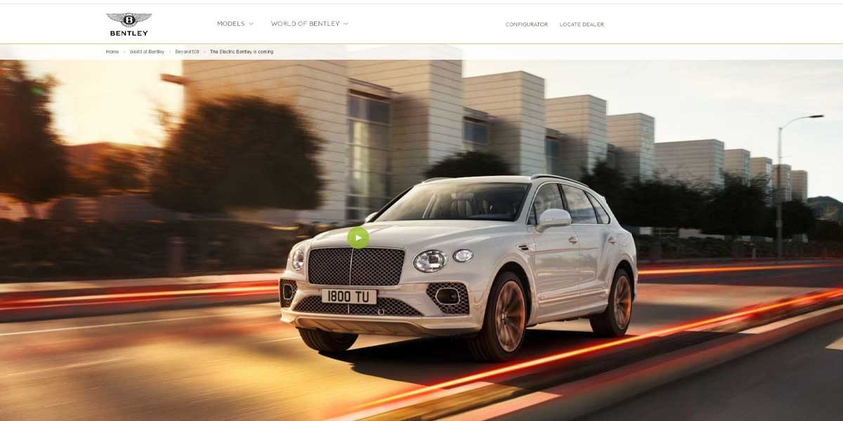 site EV MANUFACTURER SITE Bentley
