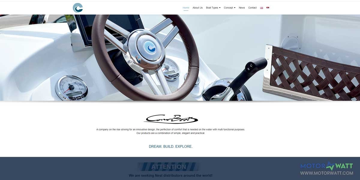 site EV MANUFACTURER SITE Como Boats