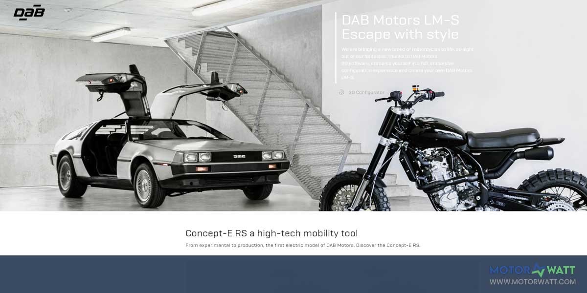 site EV MANUFACTURER SITE DAB Motors