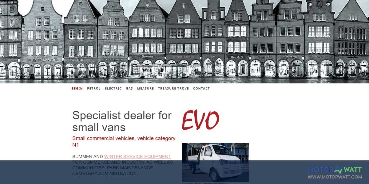 site EV MANUFACTURER SITE EVO Transporter