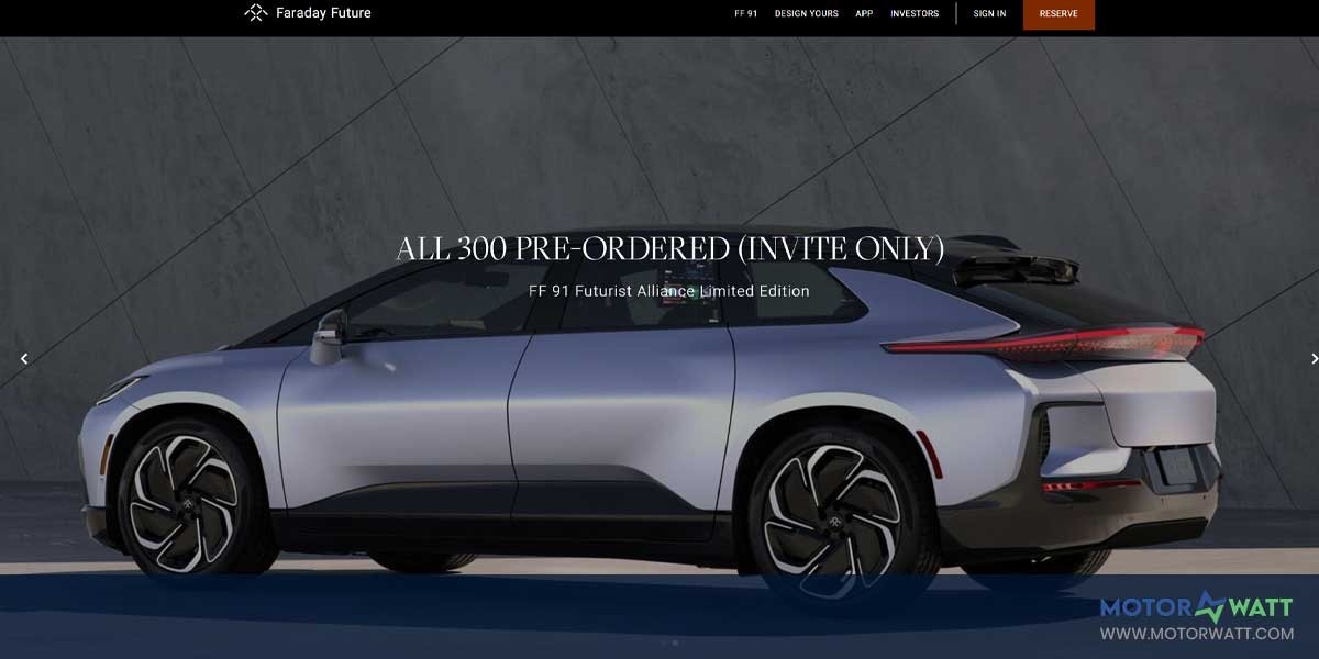 site EV MANUFACTURER SITE Faraday