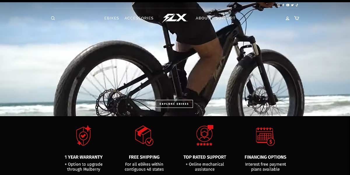 site EV MANUFACTURER SITE FLX Bike