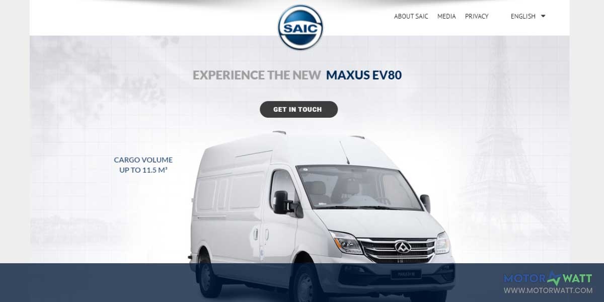 site EV MANUFACTURER SITE Maxus