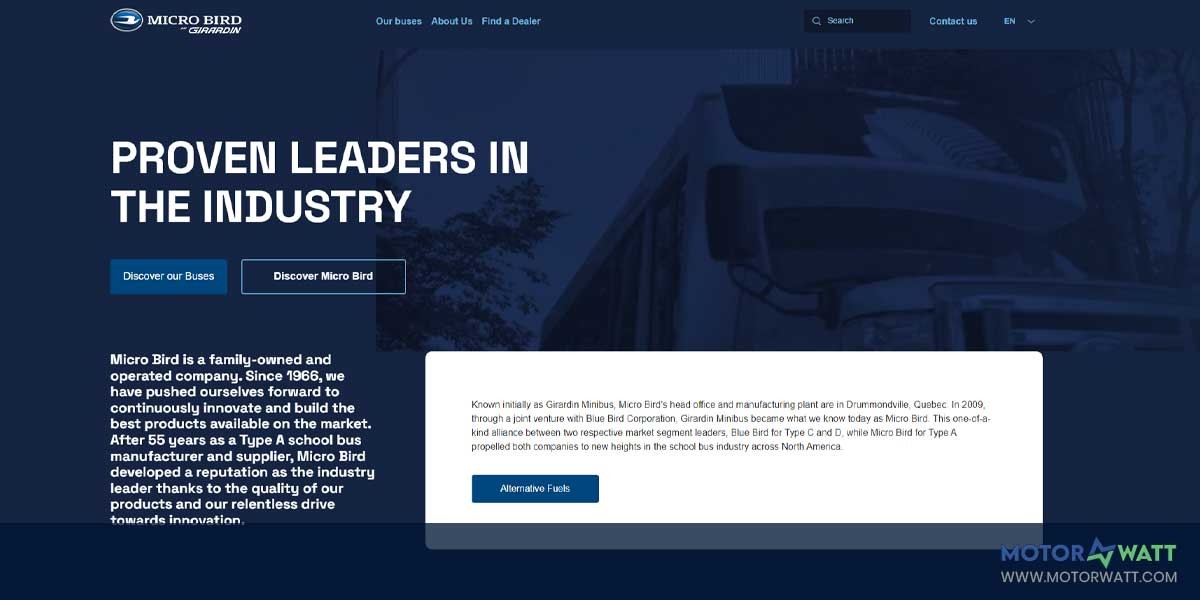 site EV MANUFACTURER SITE Micro Bird