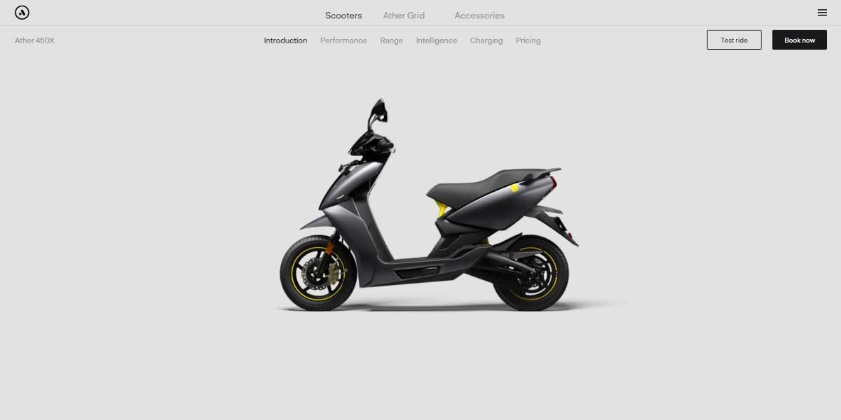 site EV MANUFACTURER SITE Ather