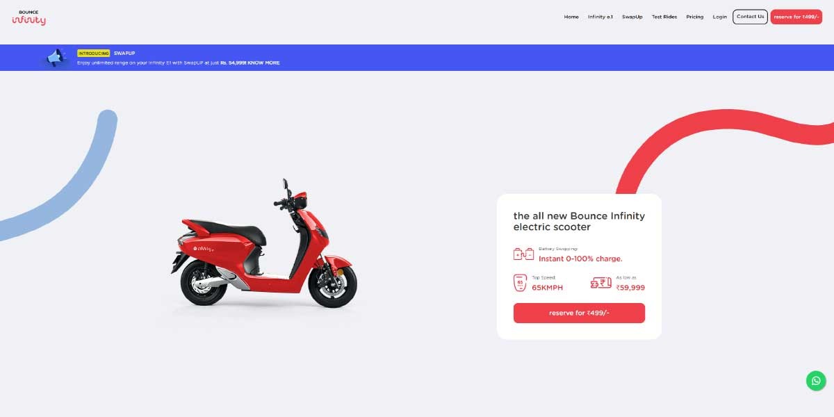 site EV MANUFACTURER SITE Bounce Infinity