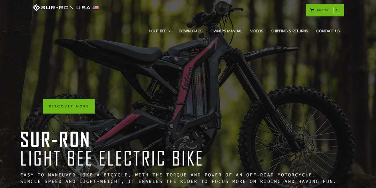 site EV MANUFACTURER SITE Surron