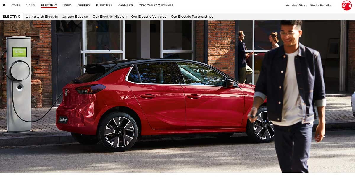 site EV MANUFACTURER SITE Vauxhal